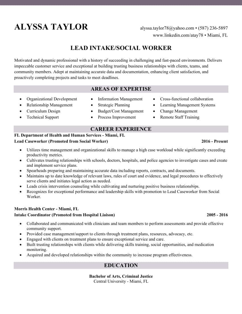 Tech Minimalist resume template preview